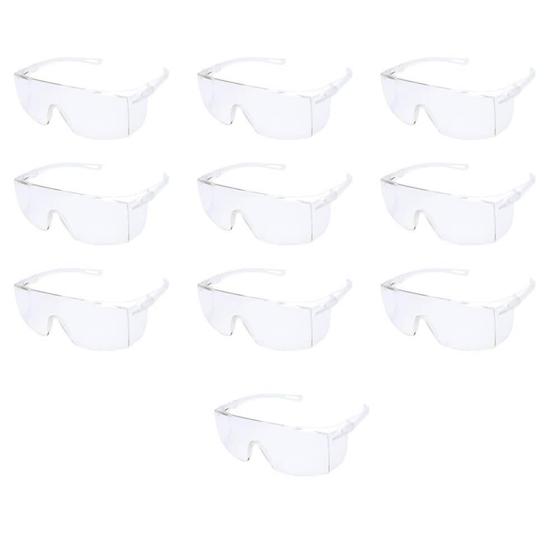 Imagem de Kit com 10 Unidades Óculos de Segurança (Proteção) Lente Transparente Delta Plus Sky Clear