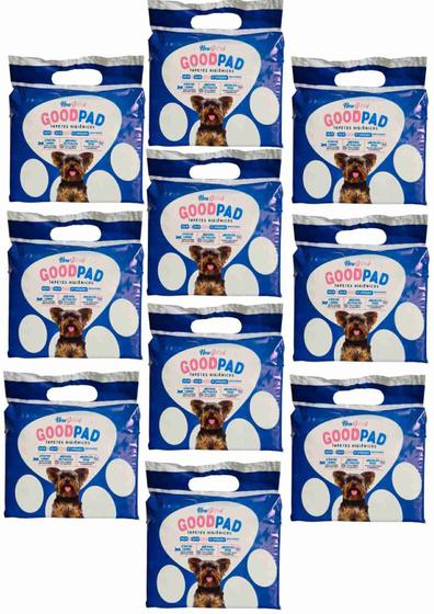Imagem de Kit com 10 unidades Tapete Higiênico para Cães Good Pad 60x60cm - Embalagem com 7 Unidades