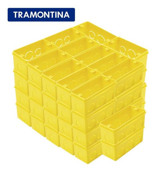 Kit Com 100 Caixa De Luz Para Embutir Parede Tramontina 4x2 Menor preço em Kit Com 100 Caixa De Luz Para Embutir Parede Tramontina 4x2