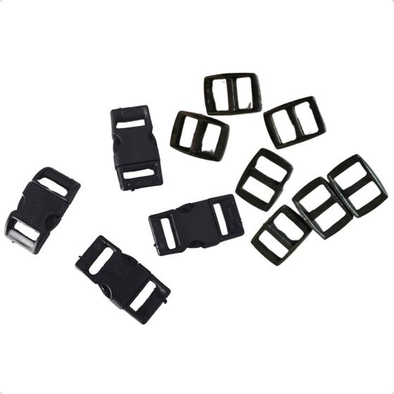 Imagem de Kit com 100 Fechos e 200 Reguladores 10MM