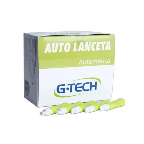 Imagem de Kit Com 100 Unidades De Auto Lanceta Gtech Ultra Fina