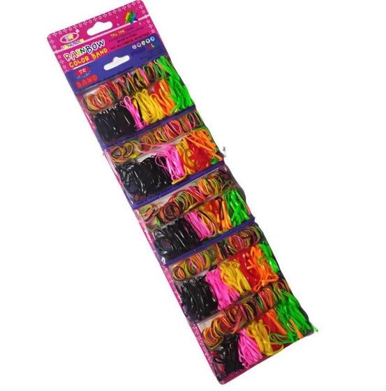 Imagem de Kit Com 1000 Elásticos De Silicone Colorido