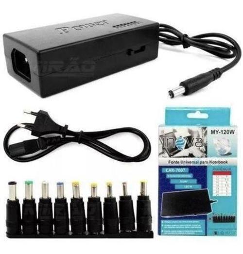 Imagem de  Kit com 10Fonte Universal Para Notebook 8 Conectores ATACADO