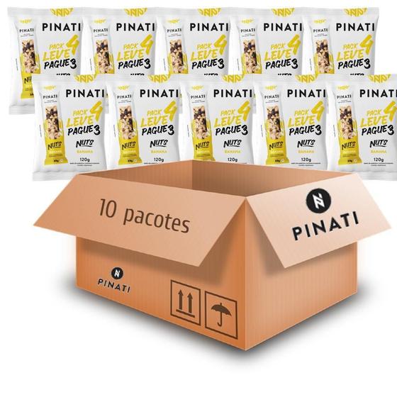 Imagem de Kit Com 10Pct Barra De Nuts Pinati Banana 120G (4X30G)