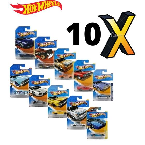 Kit Com X Carrinhos Hot Wheels Sortidos C Mattel Carrinho De Brinquedo Magazine Luiza