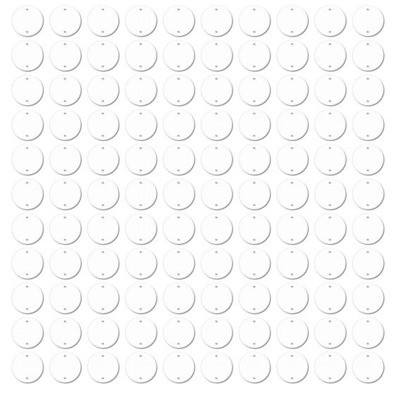 Imagem de Kit Com 110 Placas 3 Polegadas F0 R - Blanc - Fame