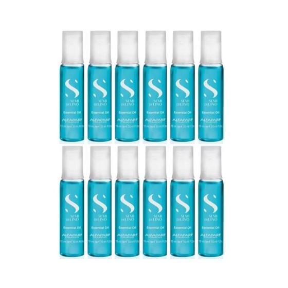 Imagem de Kit Com 12 Ampolas Essential Oil 13mL Semi Di Lino - Alfaparf Milano