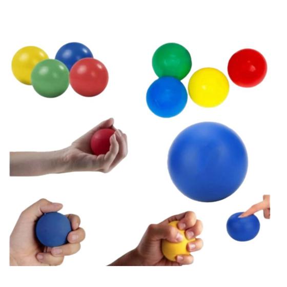 Imagem de Kit com 12 bolas de 5cm macia colors