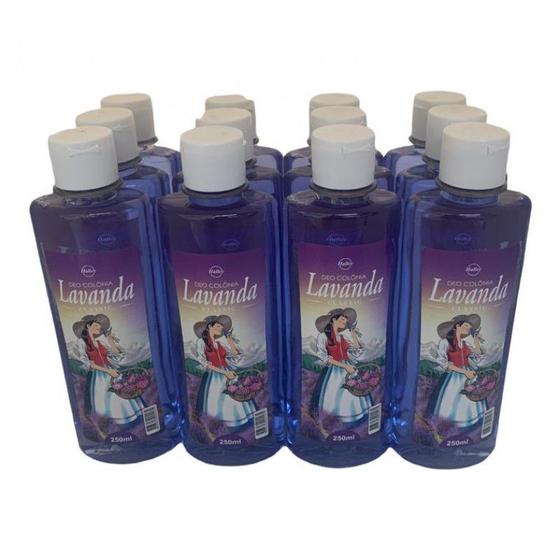 Imagem de Kit com 12 Deo-Colonia Lavanda Halley Original 250 ml