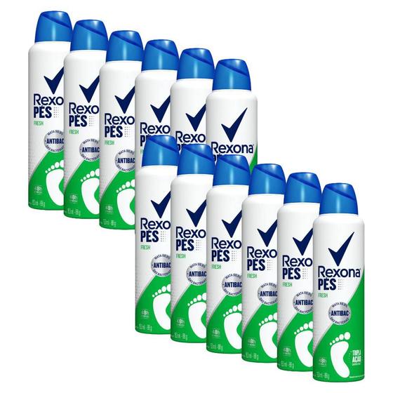 Imagem de Kit com 12 Desodorantes para Pés Aerosol Rexona Fresh 48h 153ml