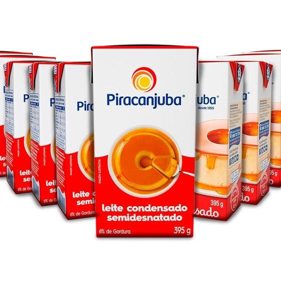 Imagem de Kit com 12 Leite Condensado 395g piracanjuba