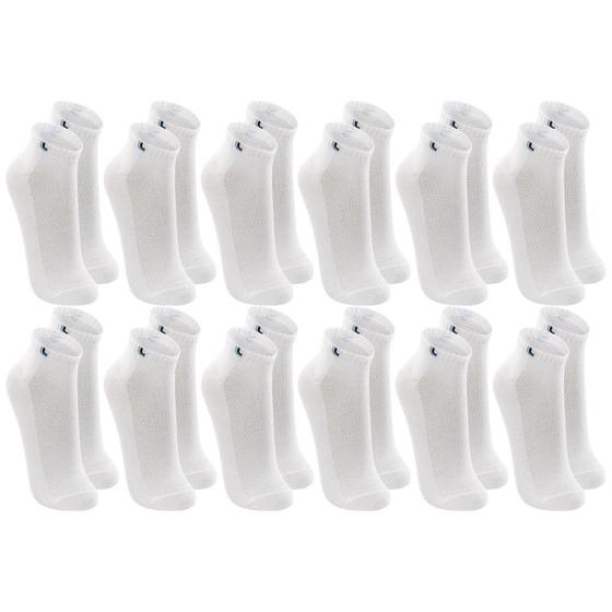 Imagem de Kit Com 12 Pares De Meia Baixa Lupo Sport Modelo Cano Curto Esportiva Em Algodão Tamanho 33 ao 44