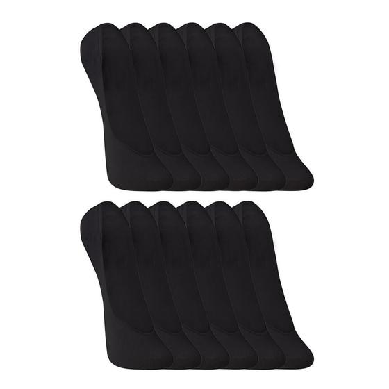 Imagem de Kit com 12 Pares de Meias Pretas Trifil T06811 Algodão
