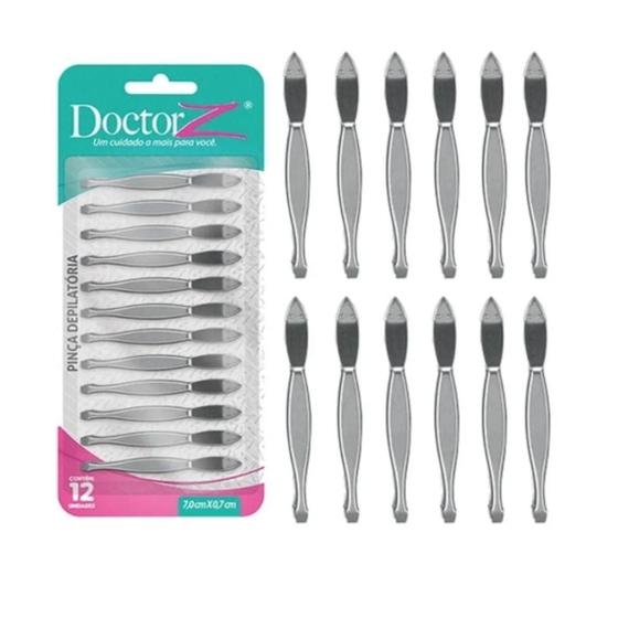 Imagem de Kit Com 12 Pinças Depilatórias De Ferro Multiuso