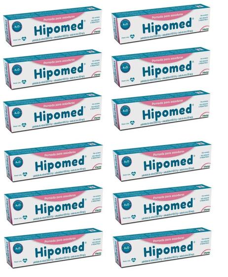 Kit com 12 Pomada Para Assadura Hipomed 45g - Cimed Menor preço em Kit com 12 Pomada Para Assadura Hipomed 45g - Cimed
