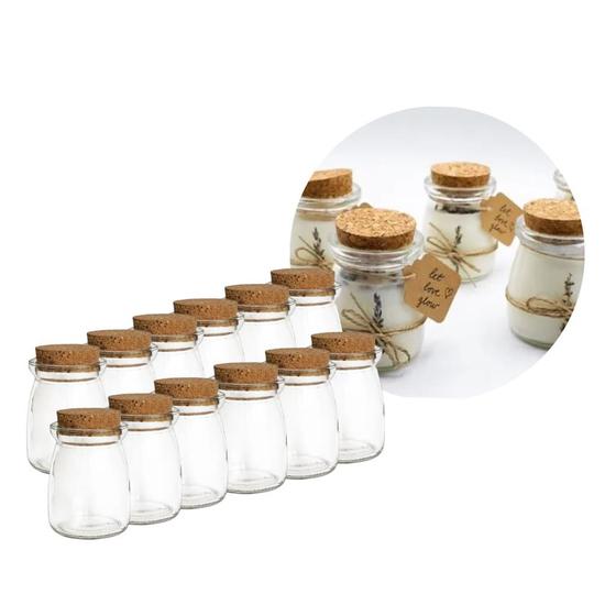 Kit com 12 Potes de Vidro para Mantimentos Tempero Menor preço em Kit com 12 Potes de Vidro para Mantimentos Tempero