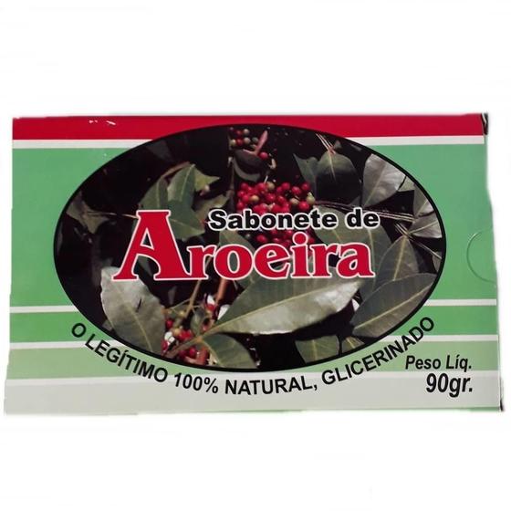 Imagem de Kit Com 12 Sabonetes De Aroeira  - 100% Glicerinado - 90Gr