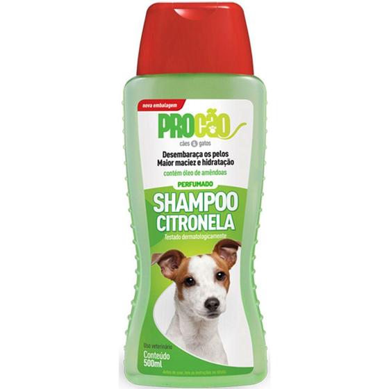 Imagem de Kit com 12 Shampoo para Cão Procão Citronela 500 ml - z_EMPÓRIO VEREDAS