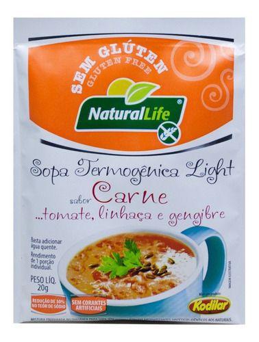 Imagem de Kit Com 12 Sopas Termogênica Light Sabor Carne Natural Life