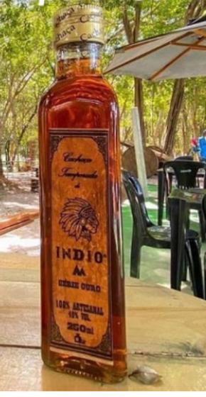 Imagem de Kit com 12 unidades cachaça temperada do indio 250ml cada