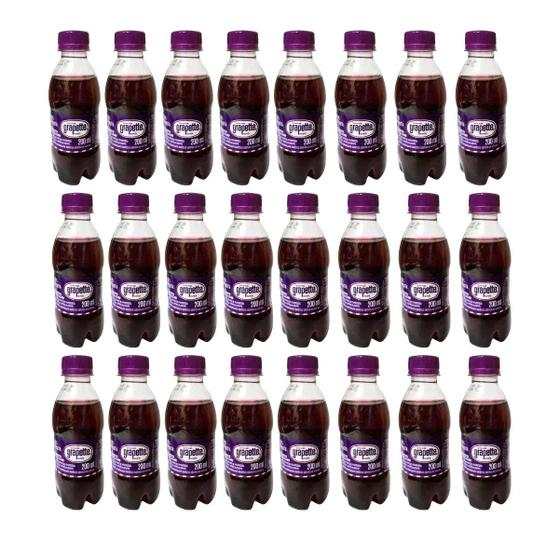 Imagem de kit com 12 unidades Refrigerante Grapette 200ml framboesa