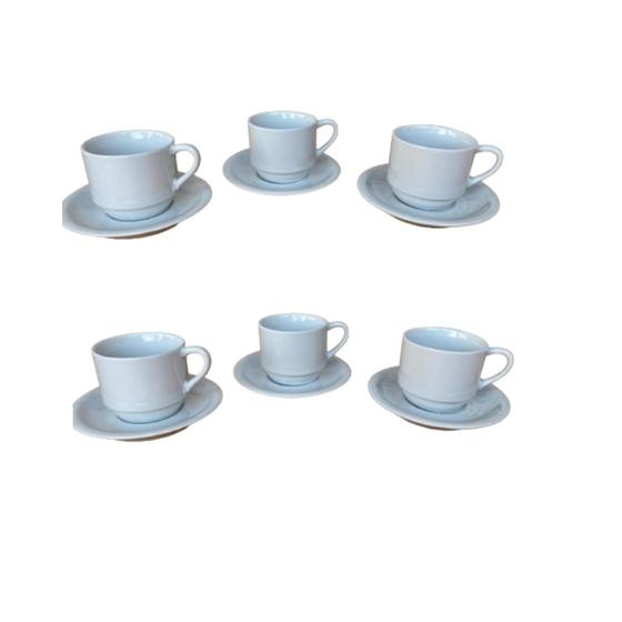 Imagem de Kit Com 12 Xícaras De Chá Hotel com pires  200ml