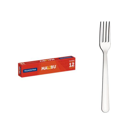 Imagem de KIT com 120 Garfos para Sobremesa Tramontina Malibu Aço Inox
