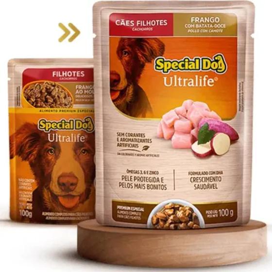 Imagem de Kit com 12un - special dog sache filhote frango 100gr (042191)