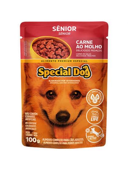 Imagem de Kit com 12un - special dog sache senior carne 100gr (042194)