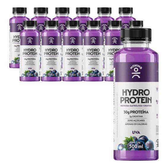 Imagem de Kit Com 12Und Bebida Moving Hydro Protein Uva 500Ml
