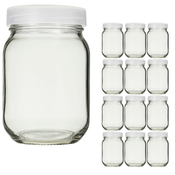 Kit com 14 Potes de Vidro para Armazenar Leite Materno 200ml - Super Mamãe Imagem de Kit com 14 Potes de Vidro para Armazenar Leite Materno 200ml