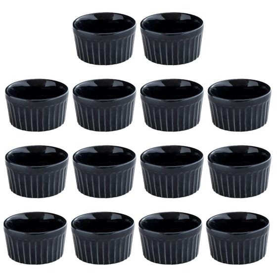 Imagem de Kit com 14 Ramekin Canelado Porcelana 77 ml Pequeno