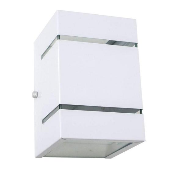 Imagem de Kit com 15 Arandelas 2 Focos C/ Frisos E Facho Preta Externa Muro St327