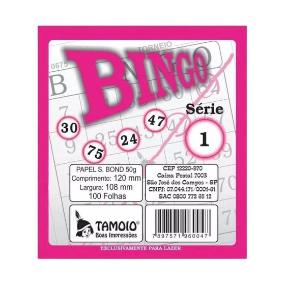 Imagem de Kit Com 15 Blocos Para Bingo Com 100 Folhas