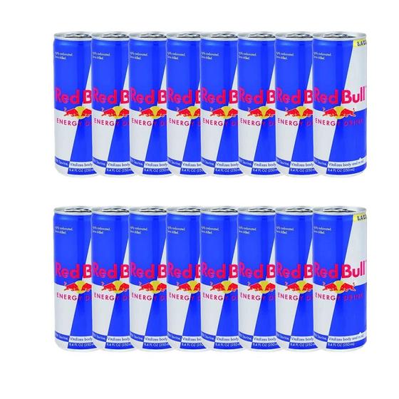 Kit com 16 Energético Red Bull cada 250ml