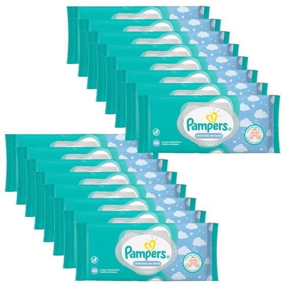 Imagem de Kit com 16 Toalhinhas Pampers Fresh Clean com 48un