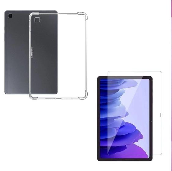 Imagem de Kit com 17 Capas Tpu Anti Impacto + 17 Películas de Vidro para Galaxy Tab A7 T500 T505 10.4'' 2020