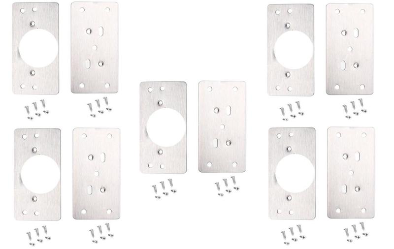 Kit Com 18 Placa De Reparo Para Consertar Recuperar Dobradiça Armário Mdf + 108 Parafusos Reforçado Menor preço em Kit Com 18 Placa De Reparo Para Consertar Recuperar Dobradiça Armário Mdf + 108 Parafusos Reforçado