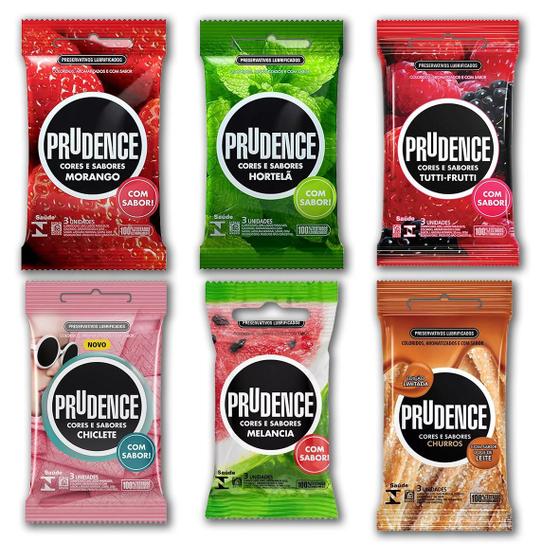 Imagem de Kit Com 18 Preservativos - Prudence Sabores (6x3)