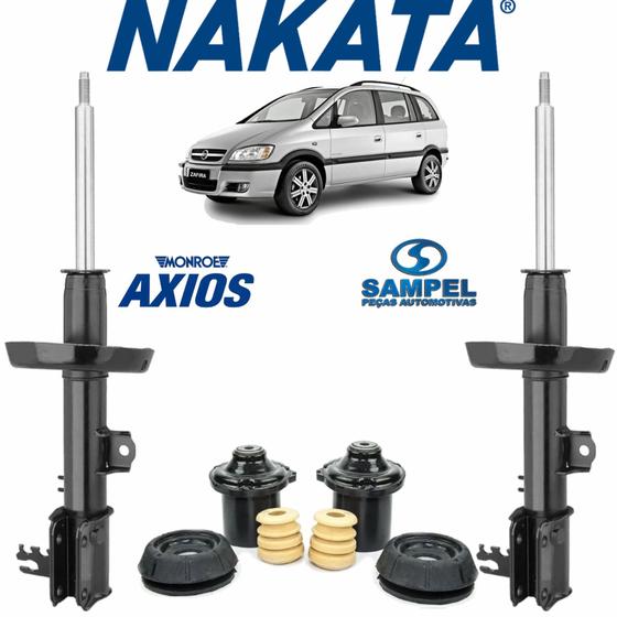 Imagem de Kit Com 2 Amortecedor Nakata Dianteiro + Kits Novos Zafira