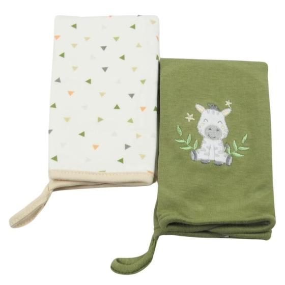 Imagem de Kit Com 2 Babinhas Hug Zebra Big Friends Bege E Verde