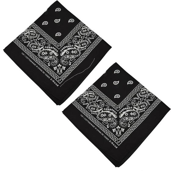 Imagem de Kit Com 2 Bandanas 55x55 Várias Cores Monte Seu Kit