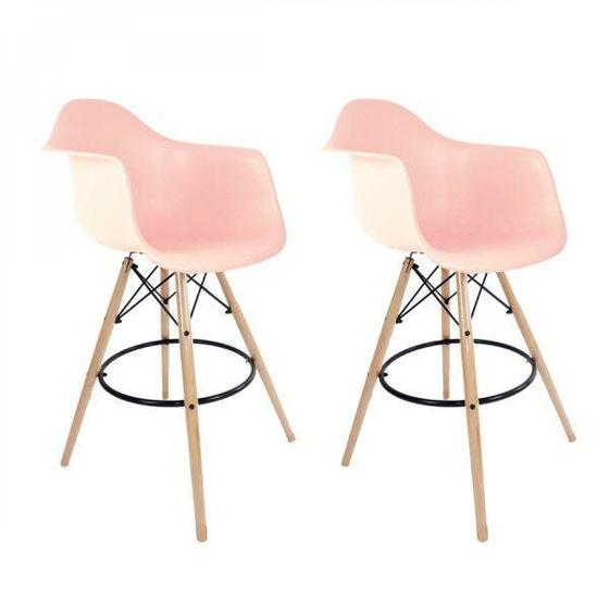 Imagem de Kit com 2 Banquetas Altas Dsw-m Eames