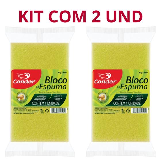 Imagem de Kit com 2 Bloco de Espuma Condor