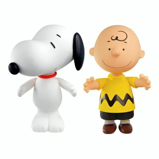 Imagem de Kit Com 2 Bonecos De Vinil Charlie Brow e Snoop 3074 Líder 