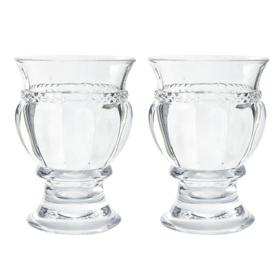 Imagem de Kit Com 2 Cachepot Vasinho Multiuso De Cristal 150Ml