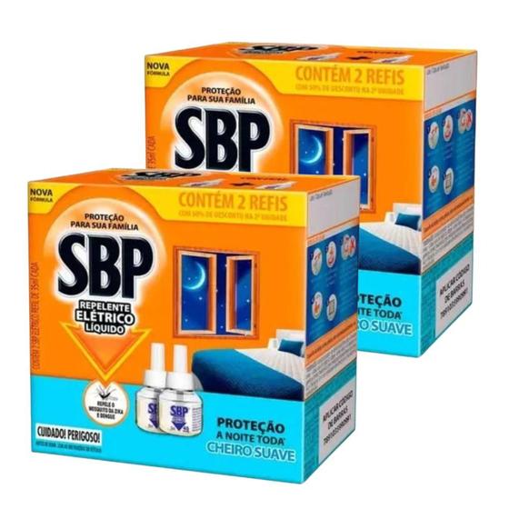 Imagem de Kit com 2 Caixas SBP Cheiro Suave 2 Refis 35ml Cada