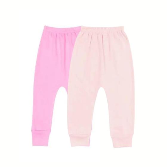Kit com 2 Calças Culote Bebê Sem Pé Algodão Suedine Premium - Gigi e Dan Imagem de Kit com 2 Calças Culote Bebê Sem Pé Algodão Suedine Premium