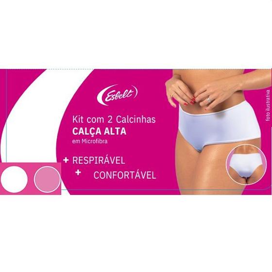 Imagem de Kit com 2 Calcinhas ALTA Microfibra Calçao