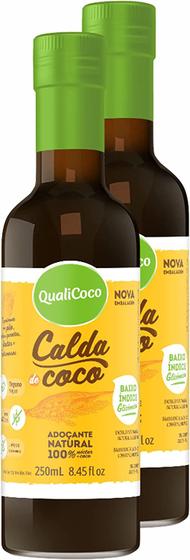 Imagem de Kit Com 2 - Calda de Coco Vegana 250ml Qualicoco